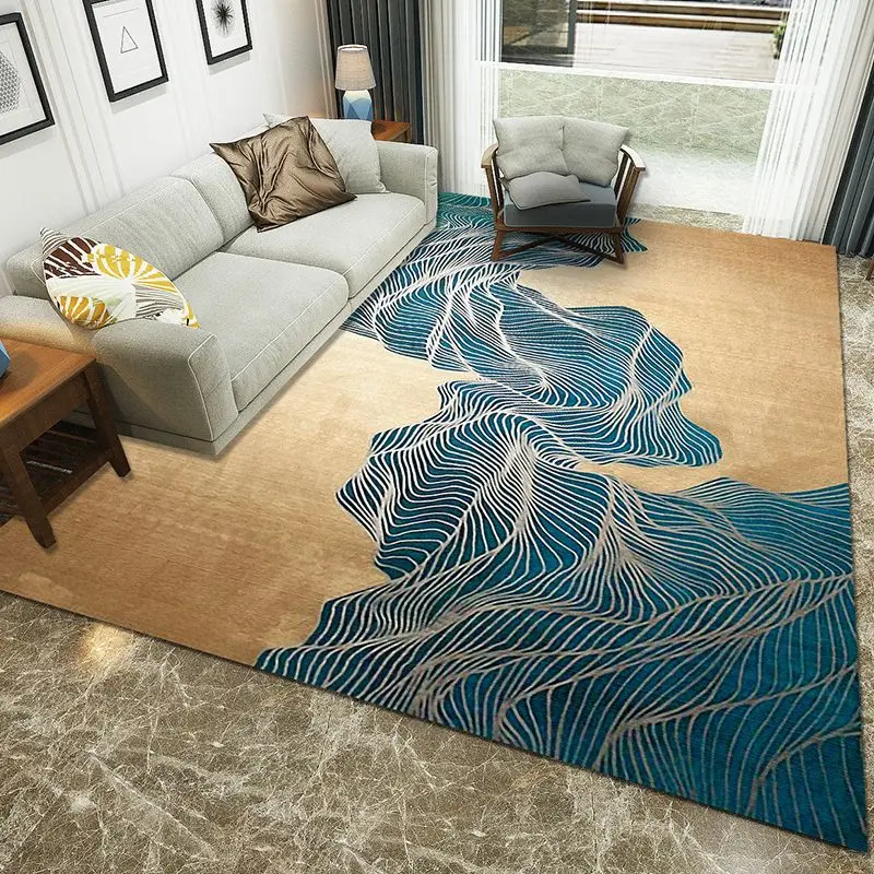 Современный геометрический Коврик для дома спальни прикроватный журнальный