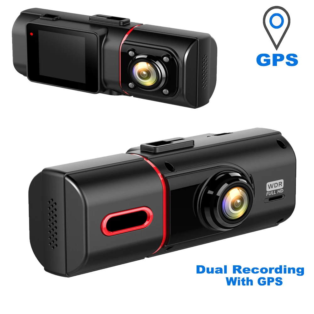 HD видеорегистратор с двойной записью для вождения снаружи и внутри автомобиля