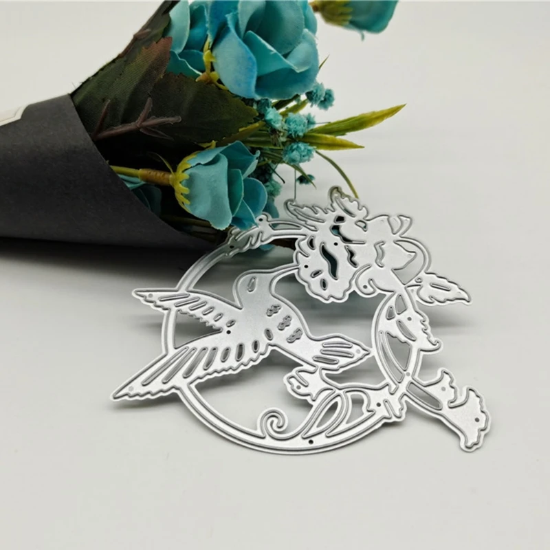 

Bird Flower Metal Cutting Die Stencil DIY Scrapbooking Album Paper Card Template
