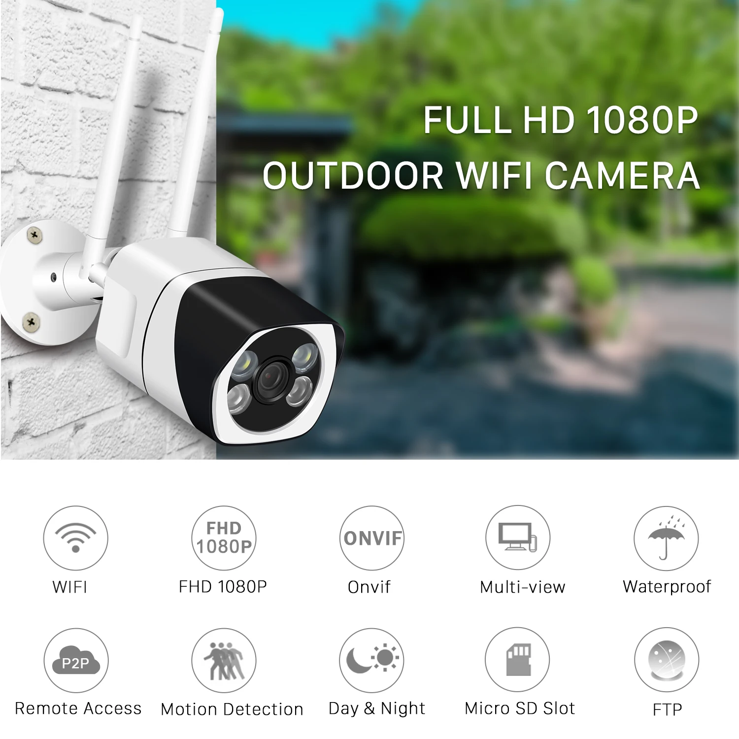 Besder Yoosee Wifi 720 P/1080 P Ip камера двухсторонняя аудио пуля наружная беспроводная домашняя CCTV камера наблюдения Макс 128 ГБ sd-карта