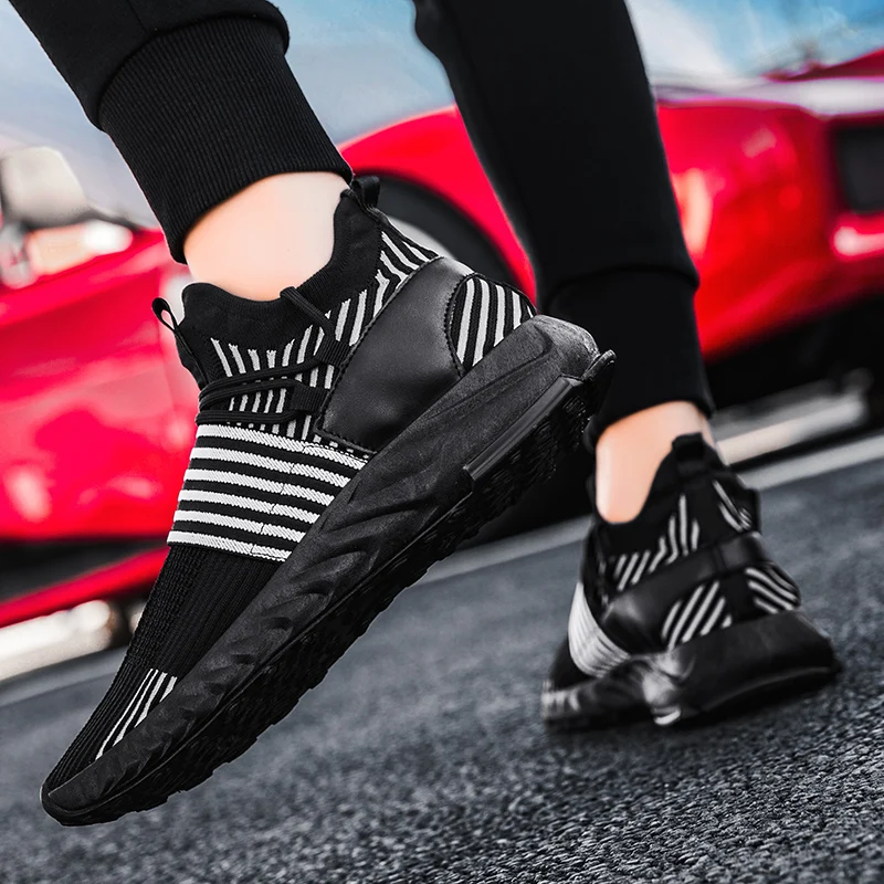 

Mesh Breathable Sneakers Men Running Shoes Lightweight Casual Male Lace-up Outdoor Sport Shoes Men Comfortable Wear Resistant