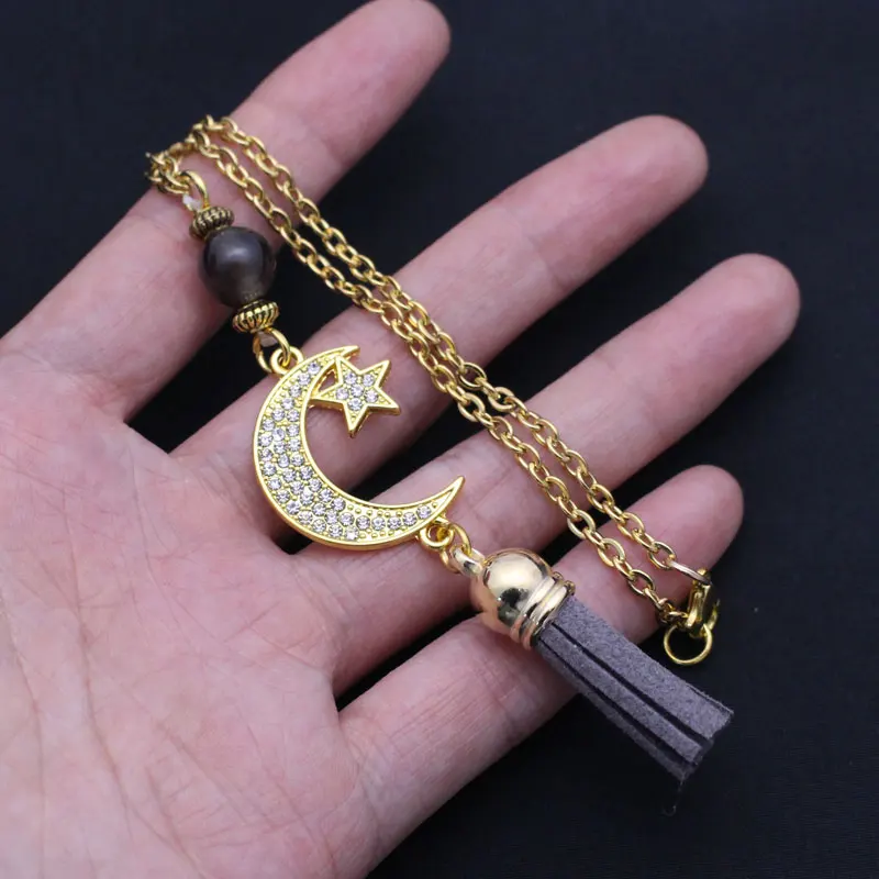 Персидский полумесяц амулет со звездой Автомобильное зеркало заднего вида