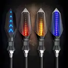 2 шт. мотоцикл направленного светодиодный светильник s Поворотная сигнальная лампа универсальная двухсторонняя направление светильник СИД высокий светильник Электрический автомобильный светильник