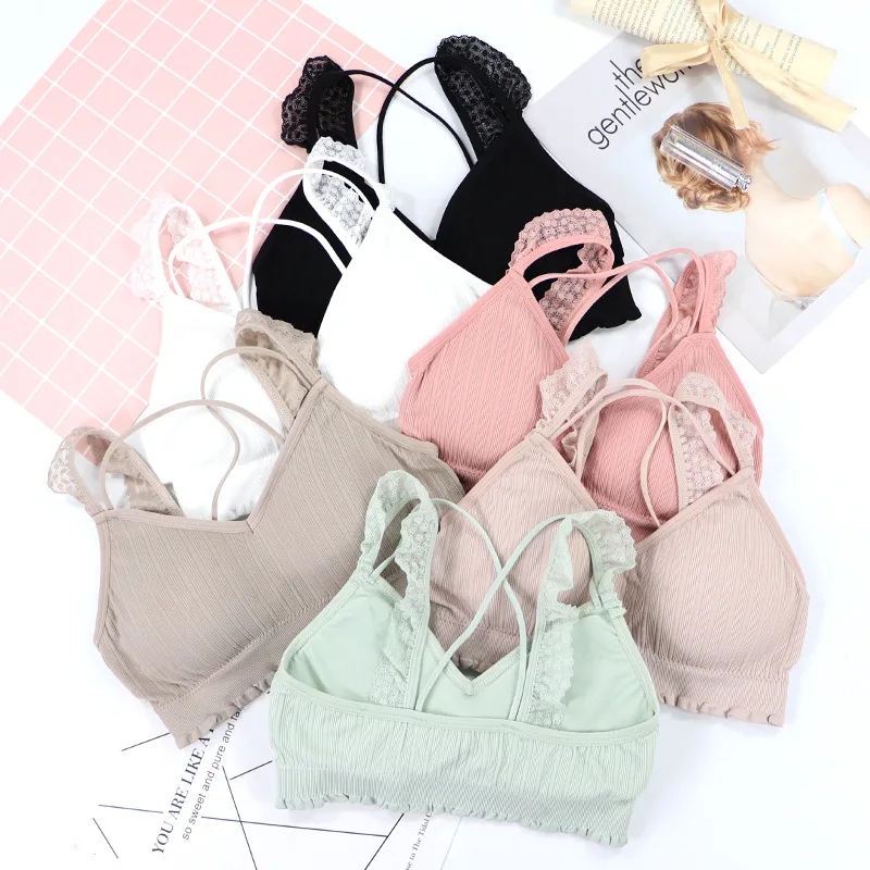 Пикантный Новый Бесшовный кружевной бюстгальтер CHRLEISURE без стальных колец