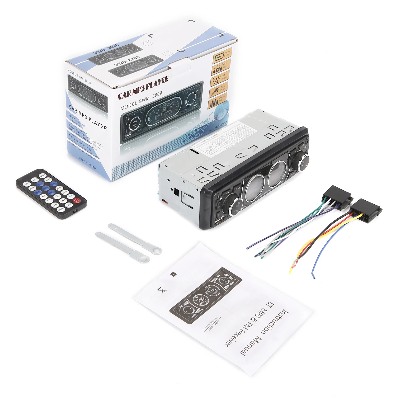12V автомобильное радио Bluetooth MP3 плеер ЖК экран стерео аудио автомобиля FM USB/SD/AUX IN