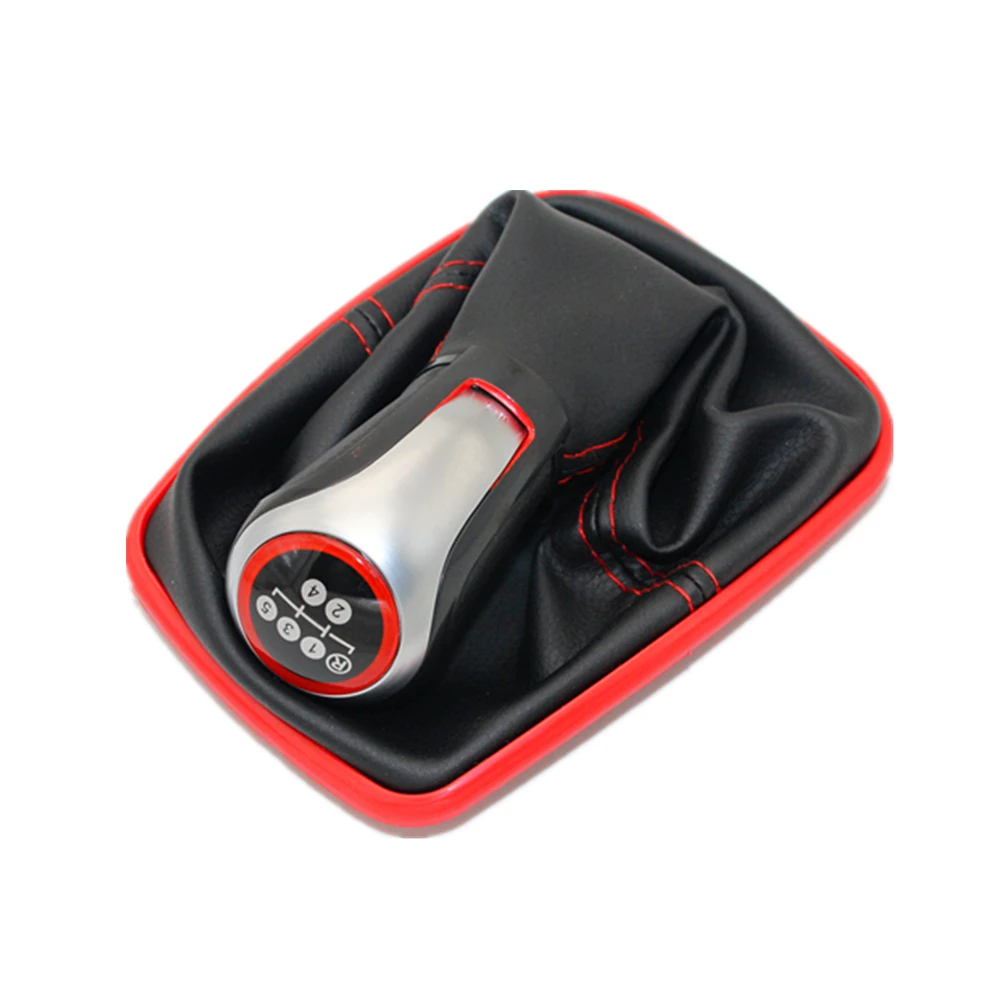 5 Speed 12mm Hole Car Gear Stick Shift Knob With Leather Boot For VW Golf 4 MK4 gti 1998 1999 2000 2001 2002 2003 2004 2005 2006 |