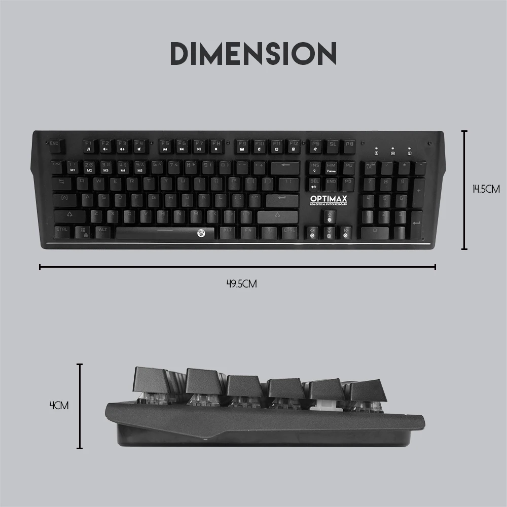 FANTECH MK885, водонепроницаемая игровая клавиатура, 104 клавиш, все кнопки не имеют коллизий, RGB клавиатура с подсветкой для OSU CS, клавиатура для геймера
