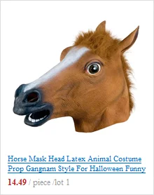 Halloween Horror Long Hair Witch Full Face Latex Mask Hot