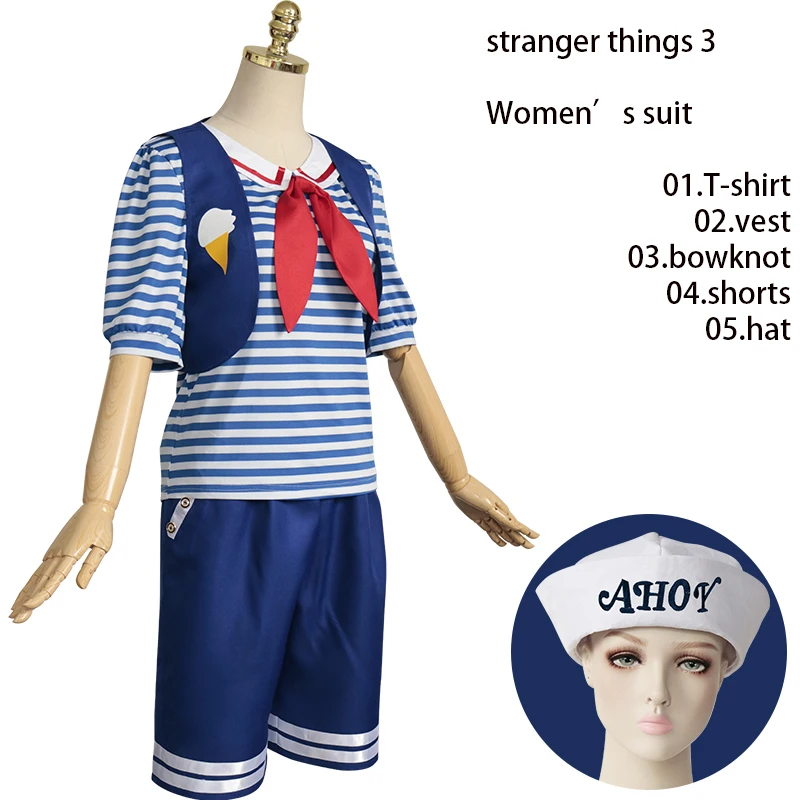 Костюм Ahoy из магазина мороженого очень странные дела 3 сезон косплей Хэллоуин