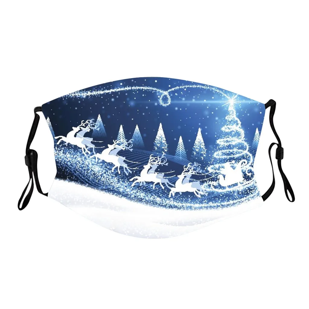 Headband masques máscaras Christmas Fashion Children Washable Reusable Floral Printing Adjustable Breathable Masks бандана#3 | Мать и