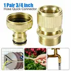 Чистый латунные краны для ванной комнаты Стандартный разъем пистолет фитинг быстрого соединения для трубы соединения 34 