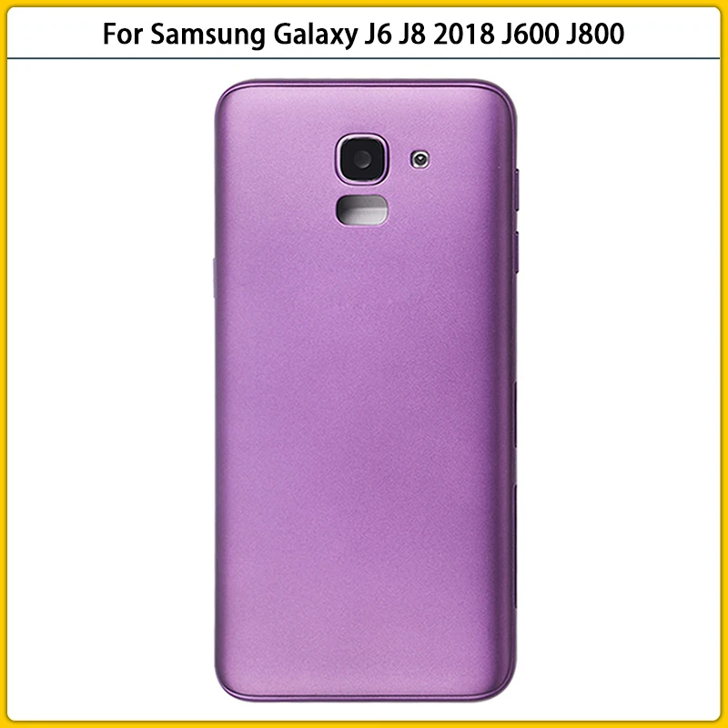 10 шт. новый задний корпус J600 для Samsung Galaxy J6 J8 2018 J600F J800 J800F Крышка батарейного отсека