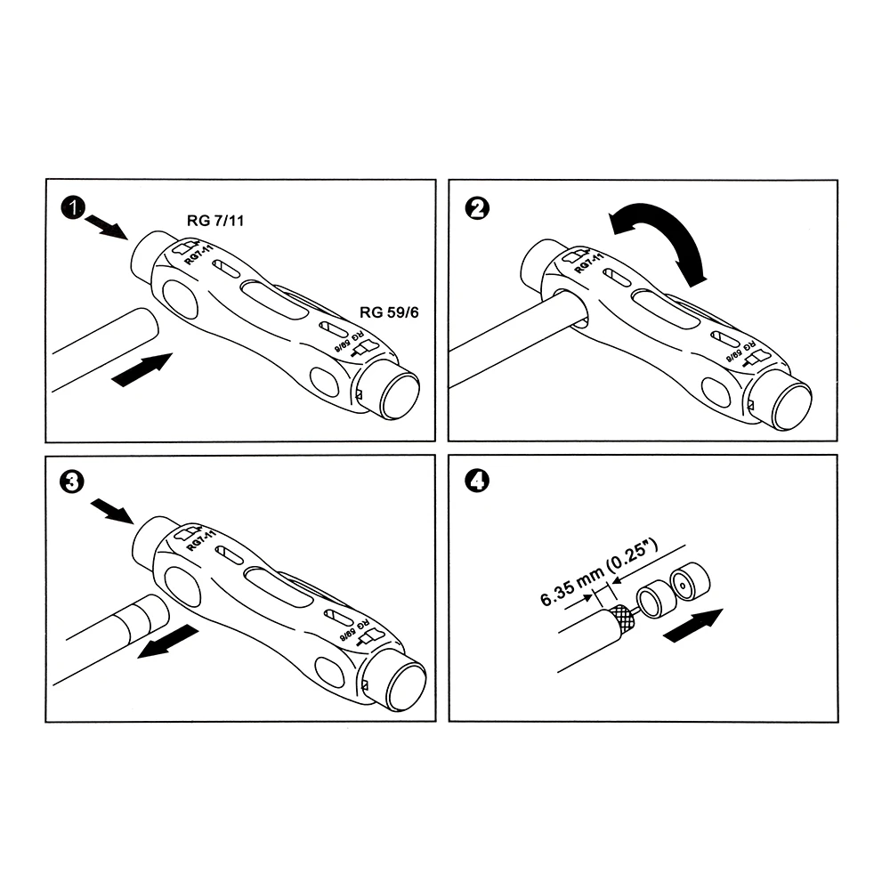 

DIYWORK Telephone Line Television Line Stripping Tools Cable Wire Stripper Automatic Coaxial Dual-purpose Peeling Pliers