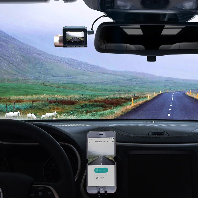 70mai Dash Cam Lite 1080P GPS Функция скорости 70 mai Cam Lite 24H Парковка Монитор 1080P 130FOV Ночного видения 70MAI Wi-Fi Автомобильный видеорегистратор