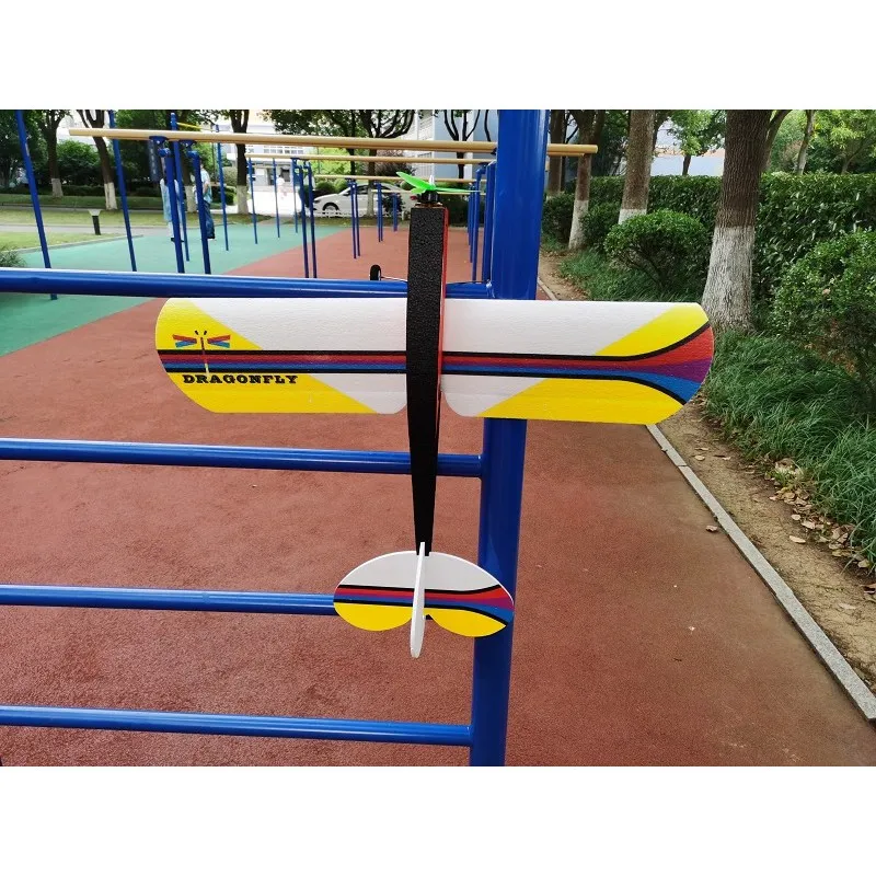 

Beginner Electric Dragonfly 700mm Wingspan Single Wing Training Model Building RC Airplane Kit Version Outdoor Toys for Children