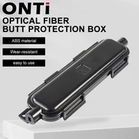 onti 10pcs ftth drop optical fiber protection box cable rotection box with sc adapter type waterproof protected box