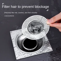 stainless steel toilet floor leakage sewer hair blocking artifact kitchen sink slag filter bathroom accessories hair catcher