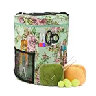 Сумка для хранения пряжи 14,5x14 см, органайзер для вязания, чехол для вязания крючком, спицы, шерстяные вместительная сумка для хранения для женщин