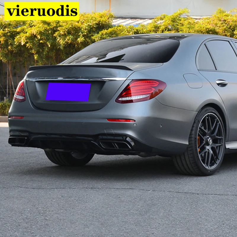 

Спойлер для Mercedes Benz W213 2016 2017 2018 2019-21 E-class E200 E300 E320 E63 высококачественный спойлер из АБС-пластика для заднего крыла автомобиля