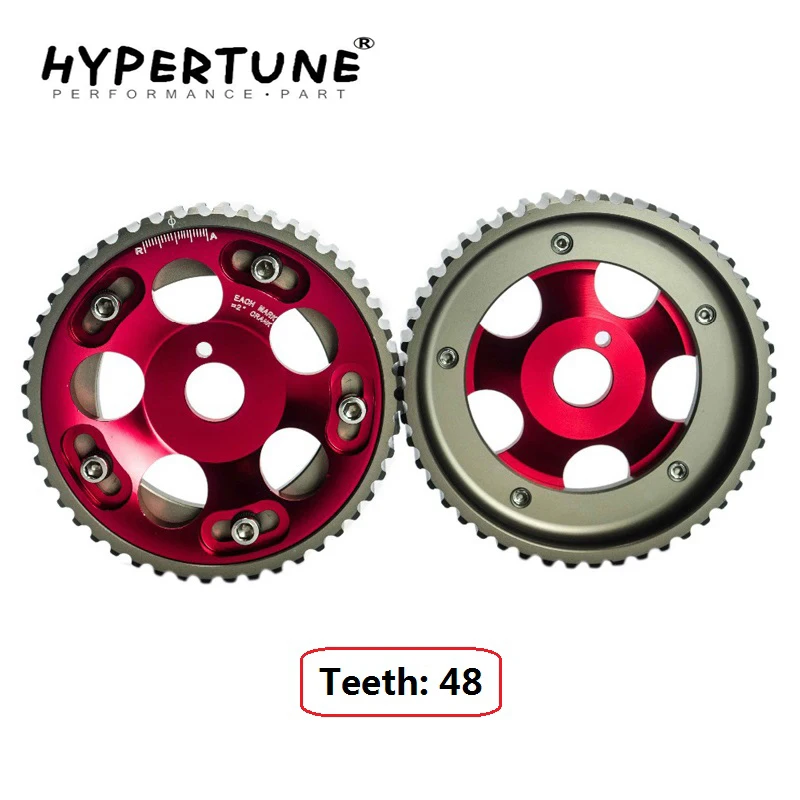 

Hypertune - ( 1Pair ) Adjustable Aluminum Pulley Cam Gear For Toyota 1JZ 2JZ DOHC Engine Red HT6531R