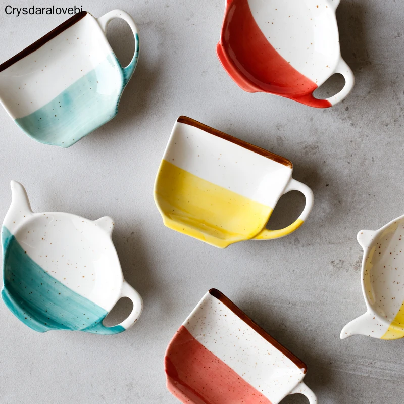 Креативное блюдо для соуса керамическое с заварочным чайником приправа соевый