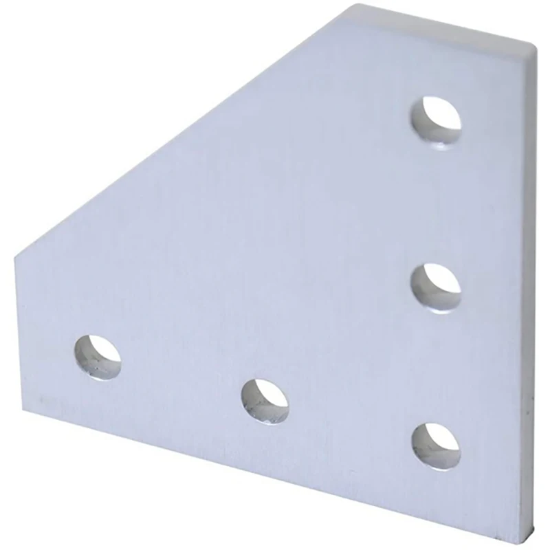 12 шт./лот 3D принтер L-образная алюминиевая пластина с 5 отверстиями 60x60 мм