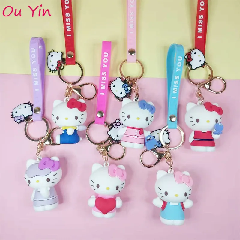 

Брелок с котом-куклой, брелок с милым мультяшным рисунком, креативный брелок для ключей, украшение, индивидуальный модный брелок для ключей,...