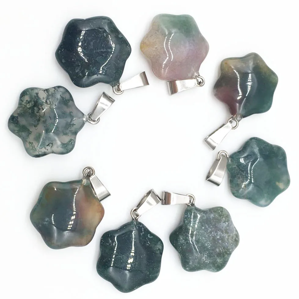 

1Pcs fashion mixed Epidote natural stone pendant charms pendants Necklaces for DIY accessories making