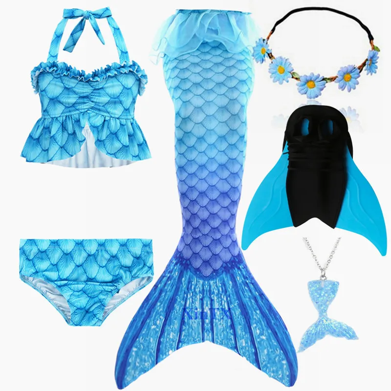 Новинка 2020 Радужный Розовый Купальник бикини с хвостом русалки и моноластом