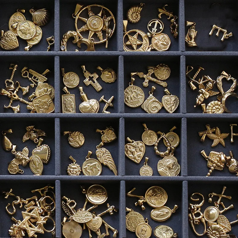 Модное винтажное ожерелье ручной работы из нержавеющей стали очаровательное