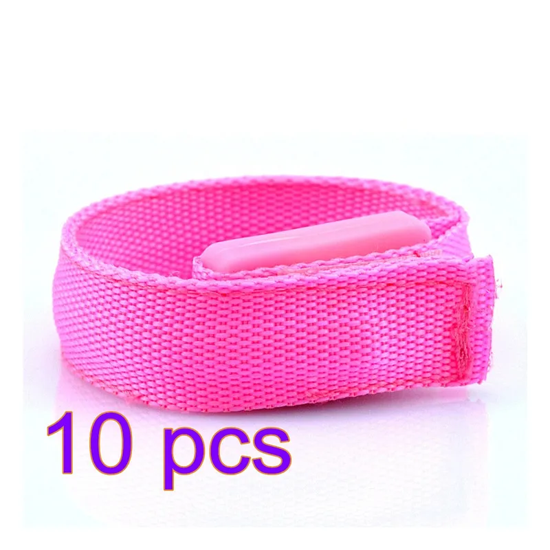 10pcs pink 1/10 шт. Светодиодный проблесковый браслет на запястье Браслет повязка на руку во время ленточный светильник на Танцевальная Вечеринка светящийся светодиодный браслет для вечерние украшения подарок - Цвет: 10pcs pink