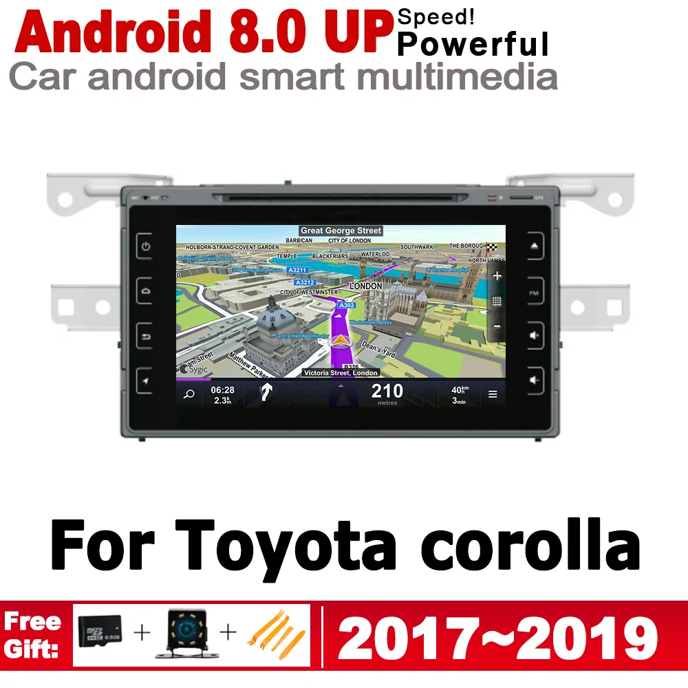 ZaiXi HD IPS экран DSP стерео Android автомобильный GPS навигатор карта для Toyota Corolla 2017 ~ 2019 2 DIN