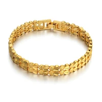 dropship double heart chain link bracelet for men women gold color mens bracelets jewelry dropshipping