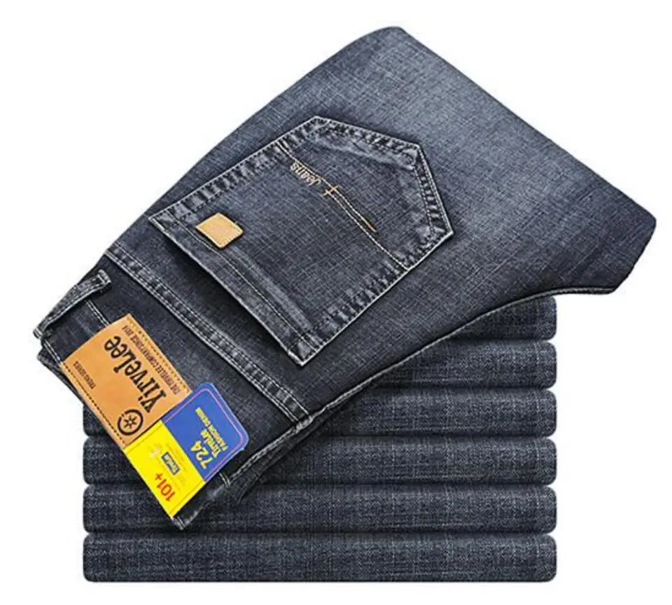 

NEW Good Quality YIRVELEE Fall/winter Straight Men's Jeans Pants