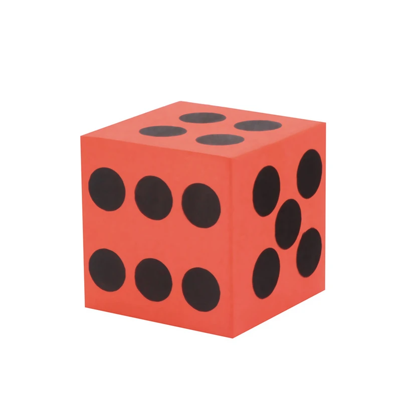 Кубик из ЭВА 12 шт. пенопластовые кости шестигранные точечные детские игры мягкие