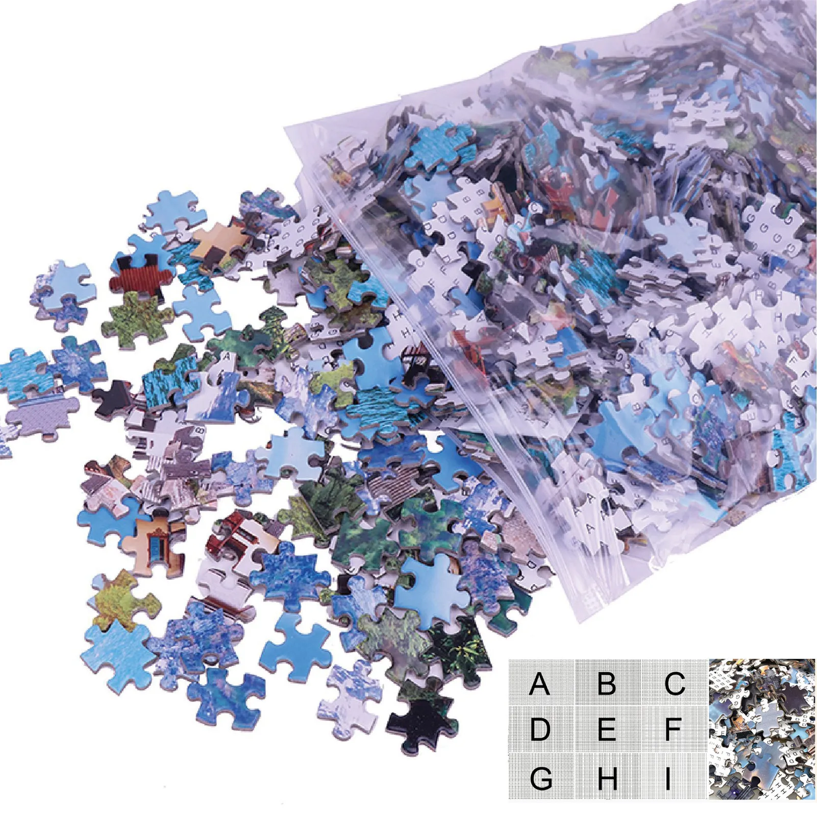 

Jigsaw Puzzles 1000 Pieces Christmas Theme Decorative Puzzle For Kids Adults Gift Contains A Full-color Reward Poster