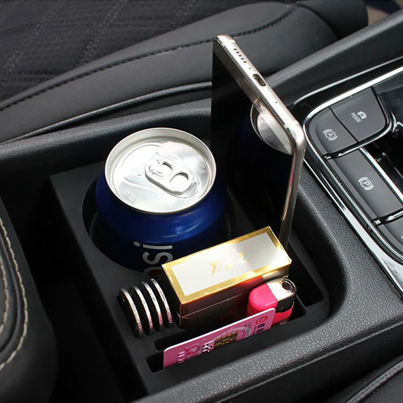 

Auto Central Control Armrest Water Cup Holder Base Storage Box Fit For Skoda Kodiaq 2017-2020 Interior Modelling Car Accessories