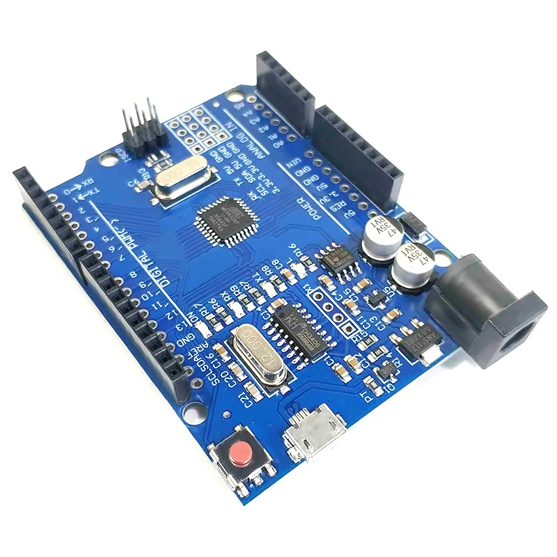 Плата макетная ATmega328P CH340 ATMEGA16U2 контроллер для Arduino UNO R3 Wi-Fi совместимая с Nano V3.0 Pro Mini