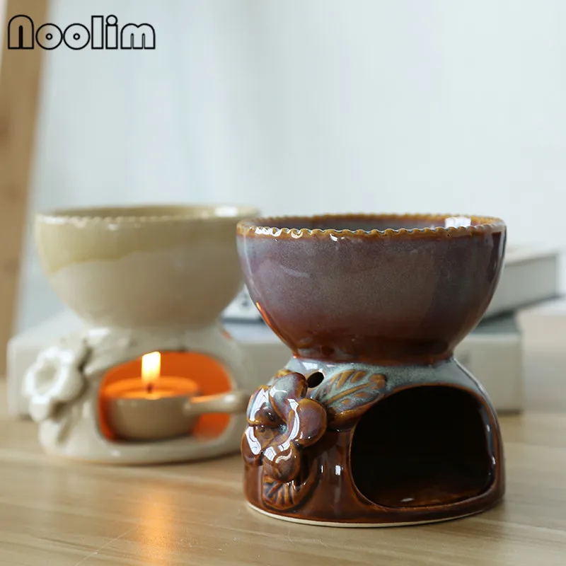 Керамическая печь для ароматерапии большая емкость горелка эфирных масел лампа