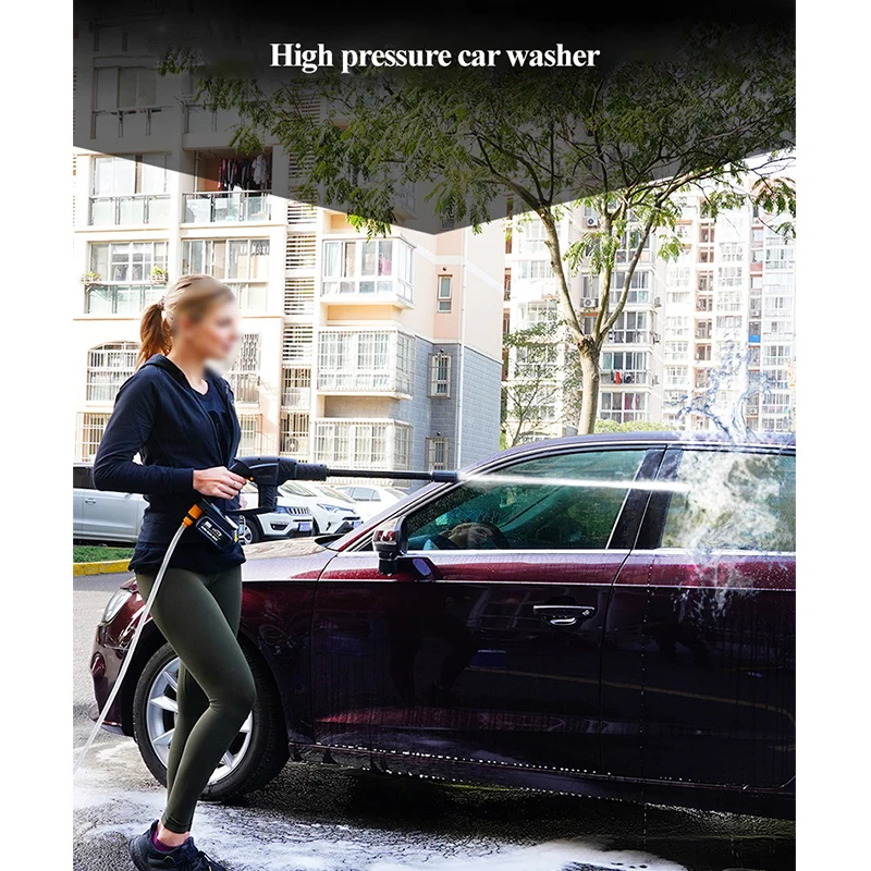 Дешево Мойка высокого давления для автомобиля, беспроводная литиевая батарея для автомобиля, портативный беспроводной водяной пистолет Wa