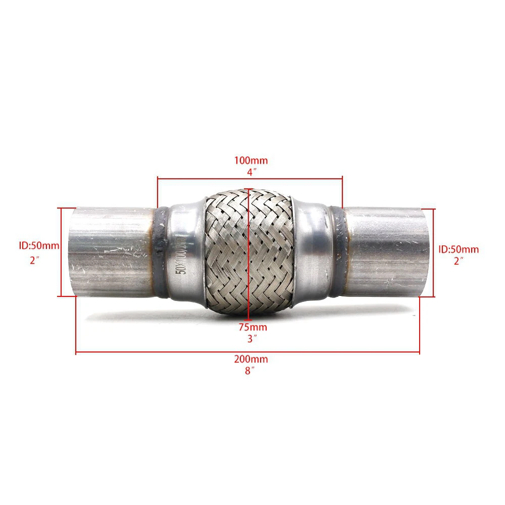 Автомобильный зажим для выхлопной трубы гибкая труба ремонта 50x200 мм 2x8 дюймов