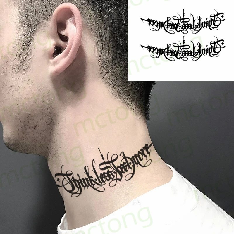 

Flower Tattoo Stickers English Waterproof Men and Women Lasting Simulation Tatto Sexy Cute Net Red Arm