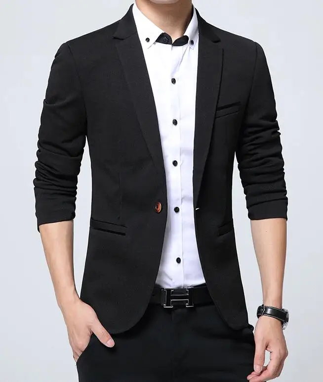 Мужской Блейзер повседневные Костюмы приталенные блейзеры высокого качества