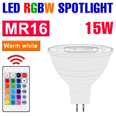 RGB Светодиодная лампа E27 220 В цветные ярсветильник лампочки E14 точесветильник светильник Светодиодная волшебная лампа GU10 атмосферная лампа MR16 цветные декоративные лампы