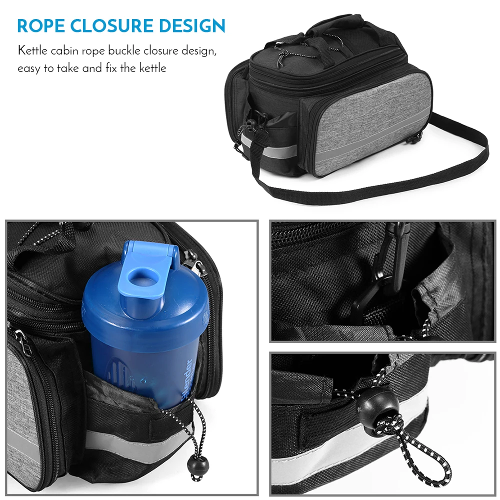 Складная велосипедная корзина из ткани Оксфорд сумка на руль велосипеда спереди