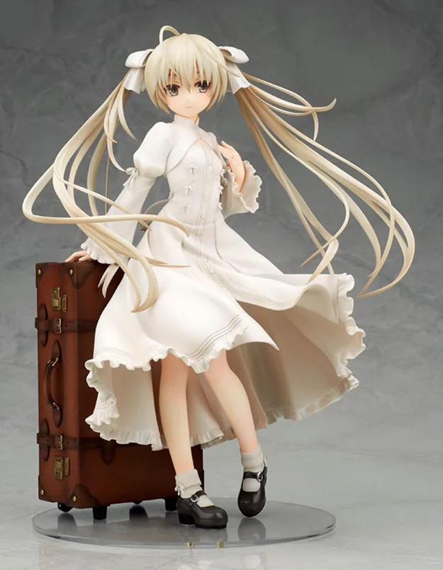 

24cm Anime Yosuga no Sora Figure Dress suitcase sora PVC Action Figure Model Collectible model Toys Kid Gift