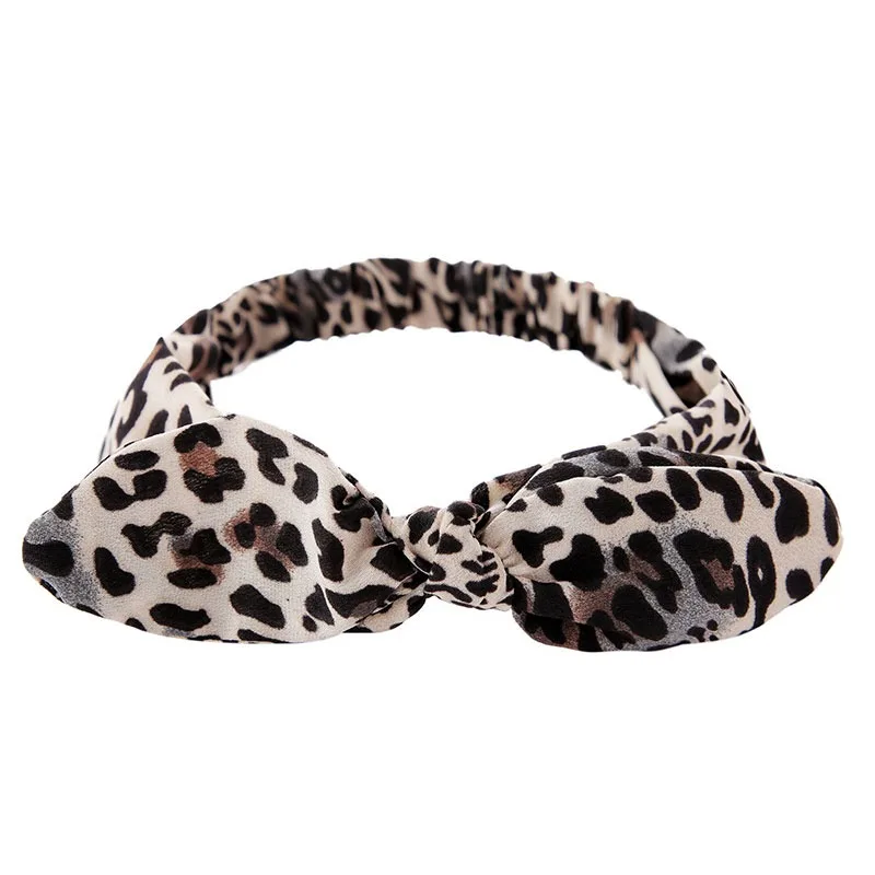 Повязка для волос в богемном стиле девочек винтажная эластичная лента с принтом