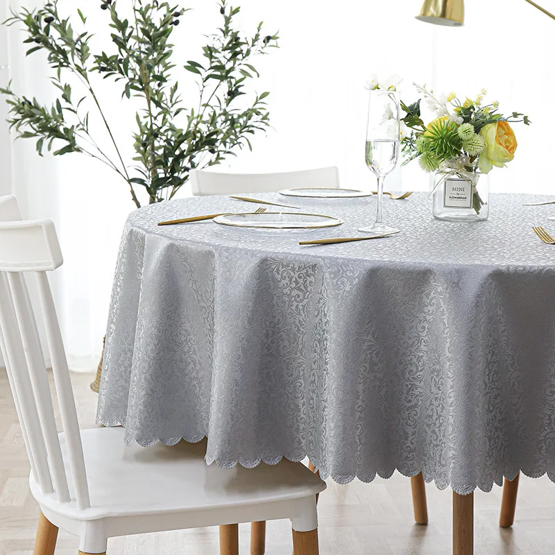 

Tablecloth Waterproof Oilproof Anti-Scalding Disposable PVC Rectangular Table Mat Hotel Tablecloth Oval Tablecloth