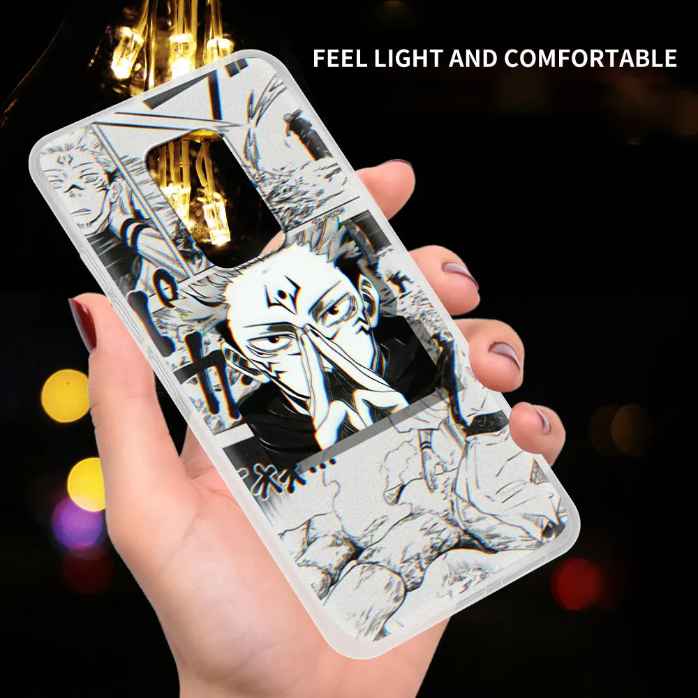 

Jujutsu Kaisen Anime Case For Xiaomi Redmi Note 9 8 Pro 9S 8T 7 9T Soft Bumper Cover 9A 9C 8A 7A Funda K20 k30 6 6A TPU Coque