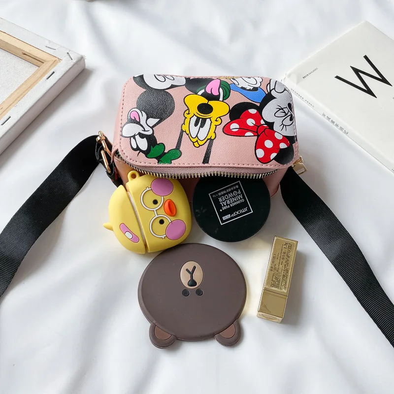 Детская сумка через плечо Disney из ПУ кожи с изображением Минни и Микки мессенджер